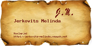 Jerkovits Melinda névjegykártya